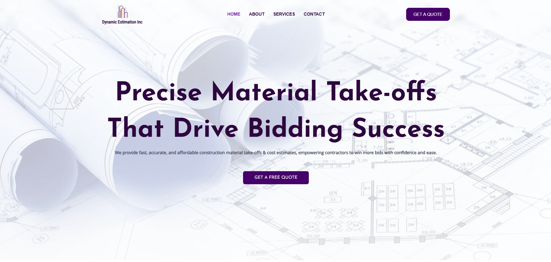 Dynamic Estimations — Construction Estimation SaaS Platform