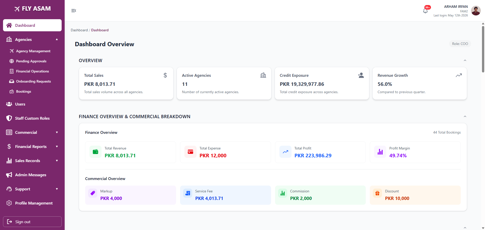 FlyAsam — Enterprise B2B Airline Booking Platform screenshot 1